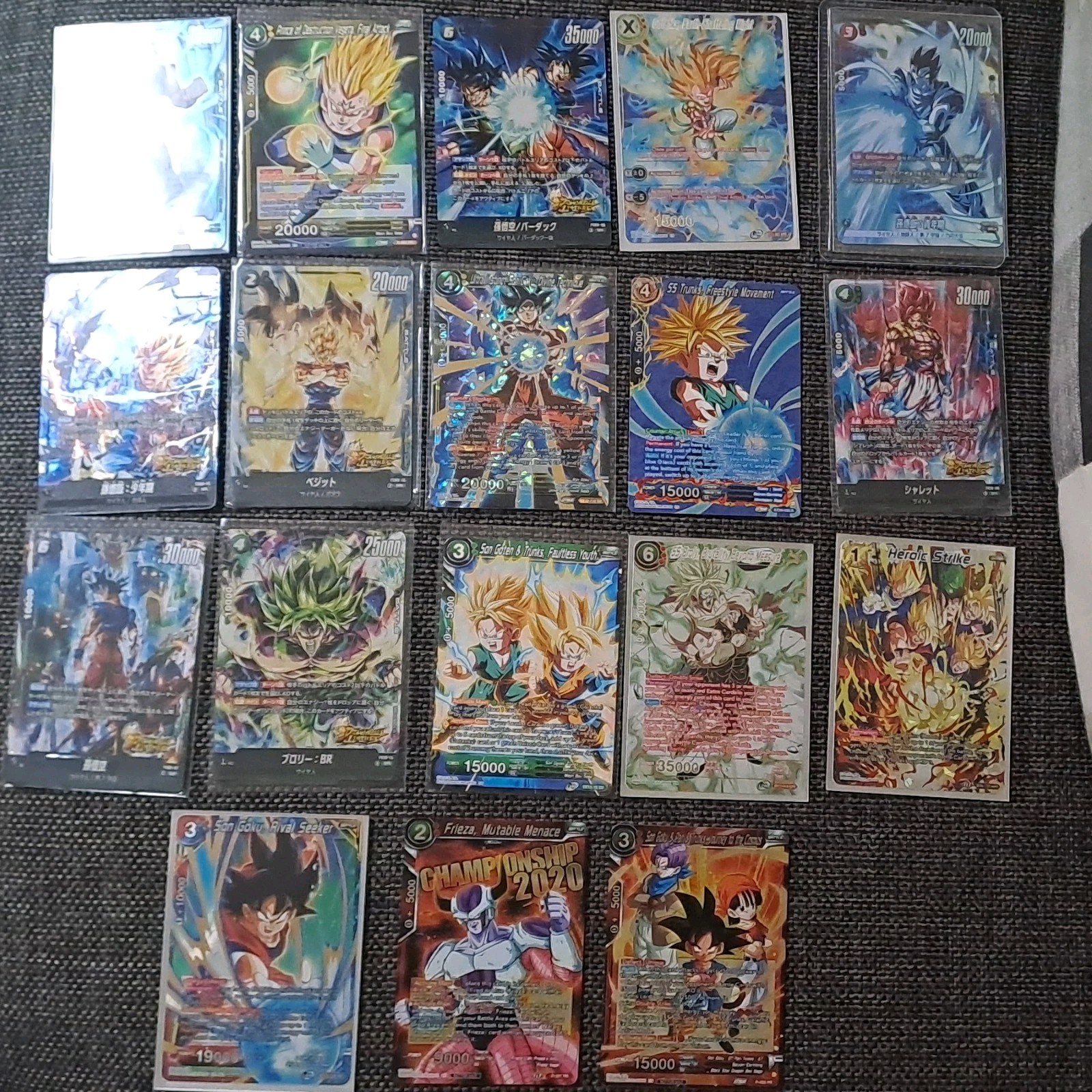 Bandai Dragon Ball Super Card Game 2020 English Foil Card Lot Bandai Dragon Ball Super Card Game 2020 English Foil Card Lot