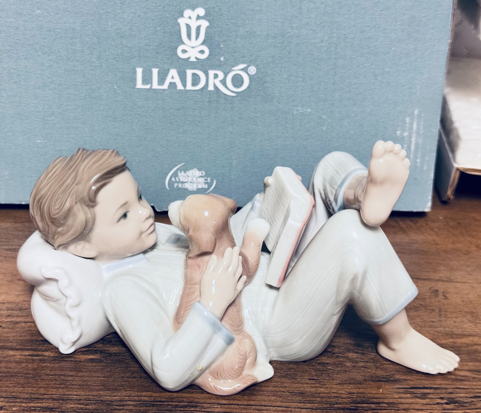 Lladro # 01008034 Shall I Read You A Story Porcelain Figurine w/ Original Box Lladro # 01008034 Shall I Read You A Story Porcelain Figurine w/ Original Box