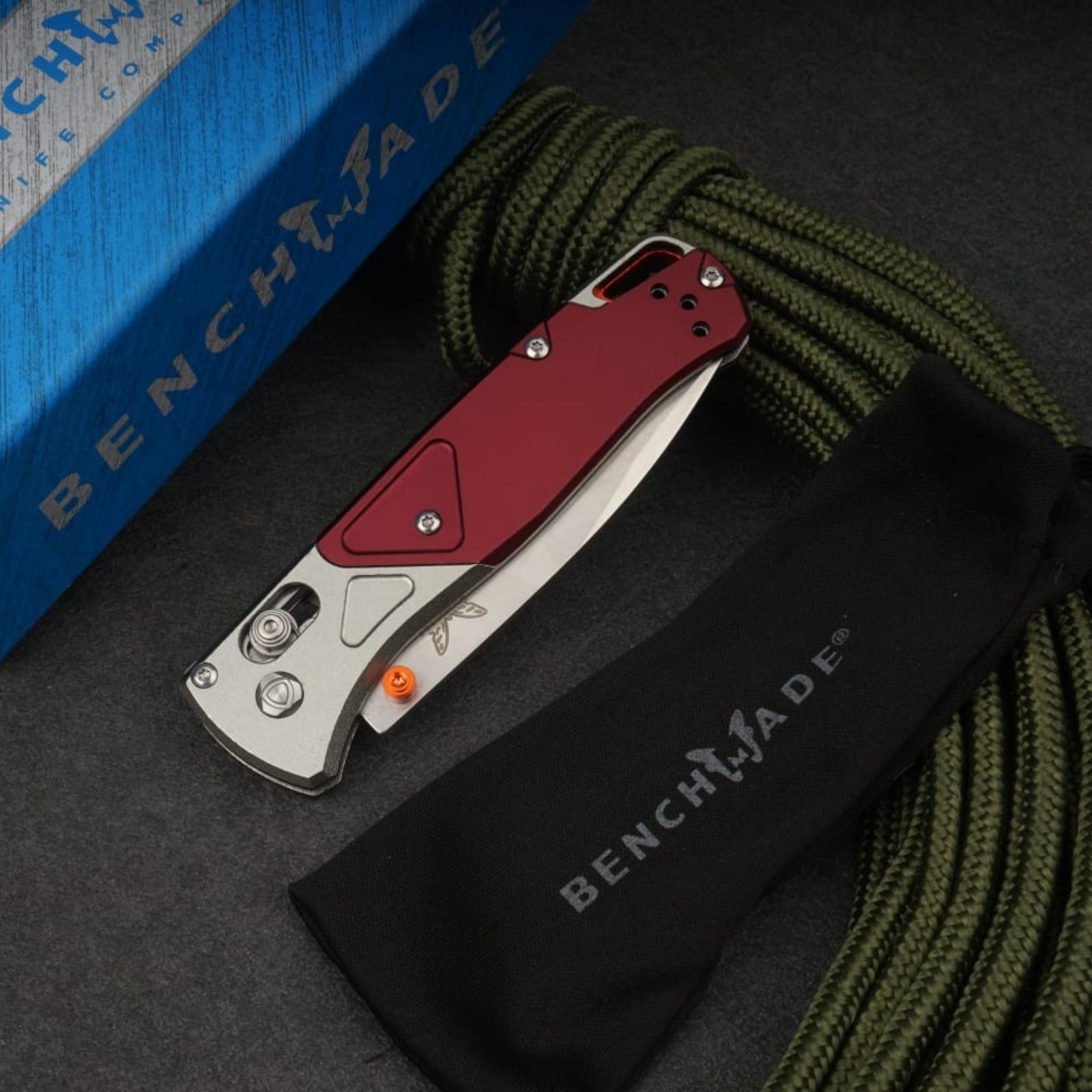 Benchmade 535-09 Bugout Crimson Red EDC Pocket Knife Satin Drop Point AXIS Benchmade 535-09 Bugout Crimson Red EDC Pocket Knife Satin Drop Point AXIS
