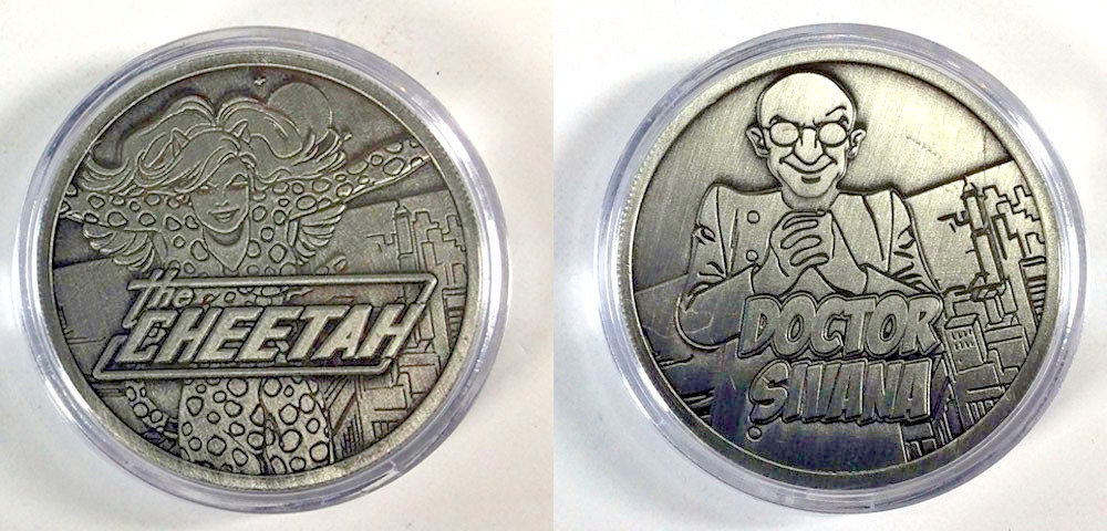 Justice League Dr Sivana + The Cheetah 2019 JLA DC Comics Coin NEW + BONUS