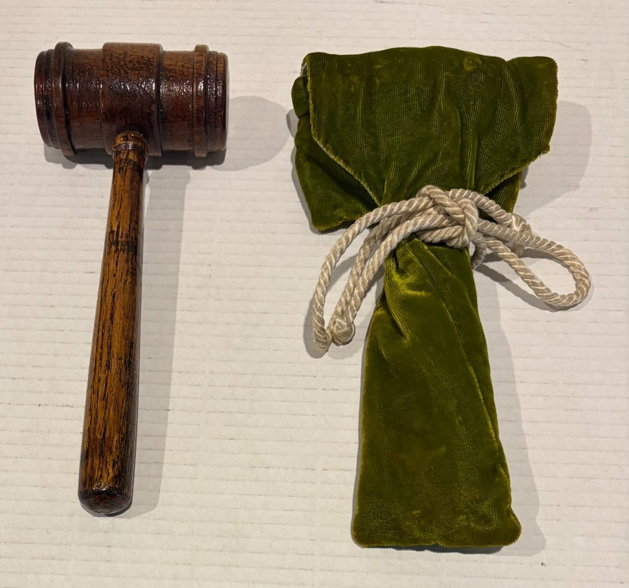 2 DIF Freemason Masonic Gavel LOT Engraved State of Washington WGM 1952-53 RARE