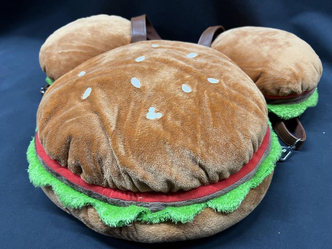 Mickey Hamburger Tote Bag Tokyo Disney Resort Limited Mickey Burger TDL 2ways #2 Mickey Hamburger Tote Bag Tokyo Disney Resort Limited Mickey Burger TDL 2ways #2