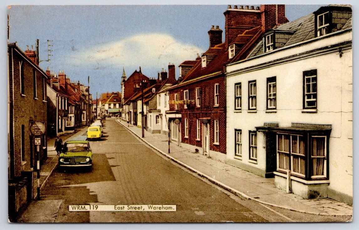 Antique UK Postcard WAREHAM East Street Dorset Frith Card 1968 Antique UK Postcard WAREHAM East Street Dorset Frith Card 1968