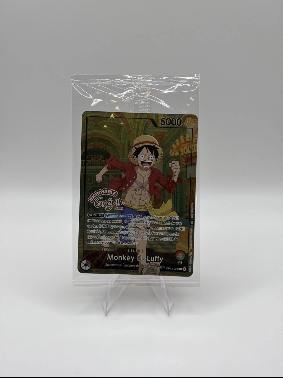 One Piece Monkey D Luffy OP13-001 X Museum Musee Grevin Promo Paris Exclusive