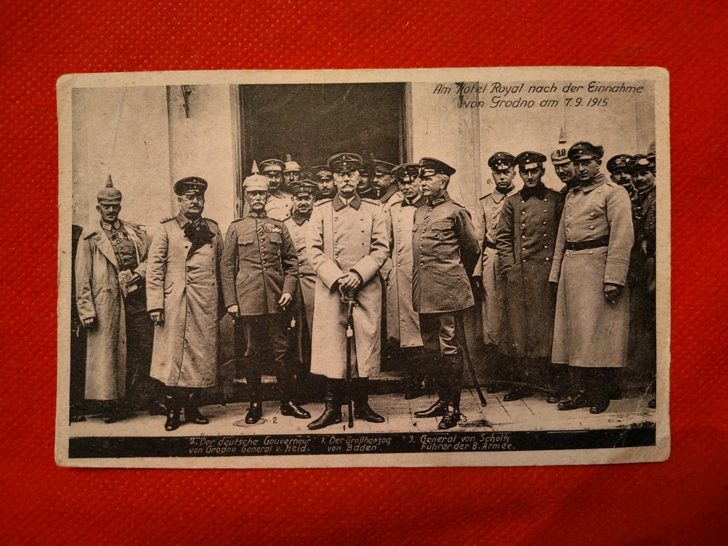 General von Scholz Germany with Advisors Eastern Europe WW I General von Scholz Germany with Advisors Eastern Europe WW I