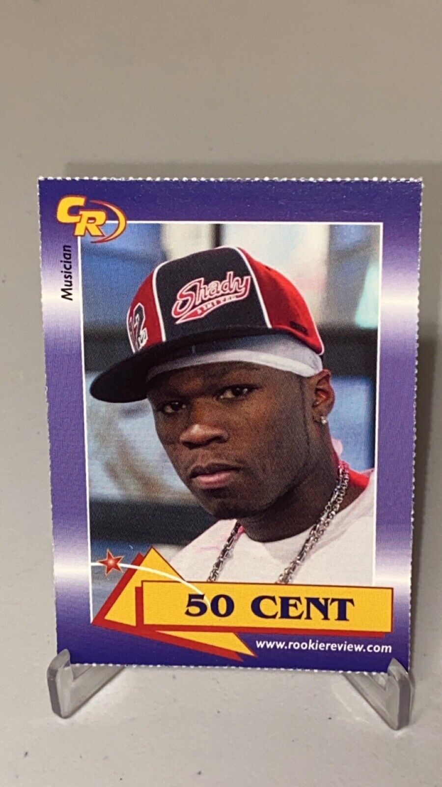 2003 Celebrity Review Rookie Review 50 Cent Rapper Musician Card #10