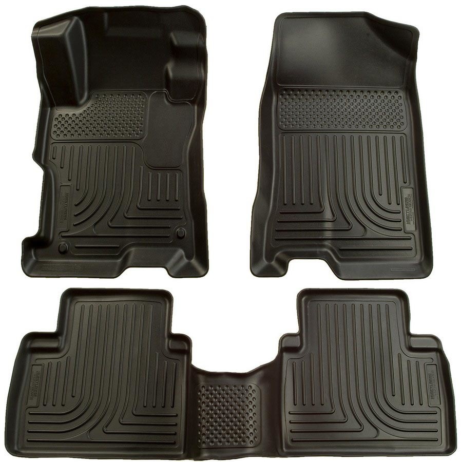 2006-2011 Honda Civic Front 2nd Row Floor Liners Black – Compatible Replacement 2006-2011 Honda Civic Front 2nd Row Floor Liners Black – Compatible Replacement