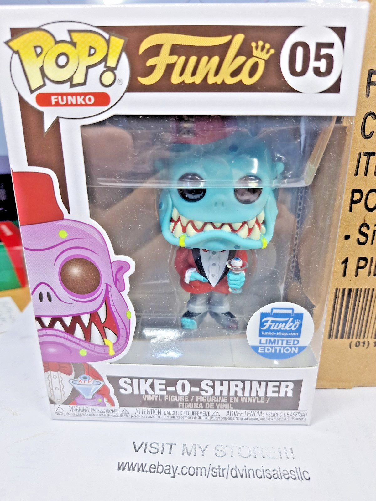 Funko POP Fantastik Plastik Sike-O-Shriner Teal #5 Funko Exclusive DV13 Funko POP Fantastik Plastik Sike-O-Shriner Teal #5 Funko Exclusive DV13
