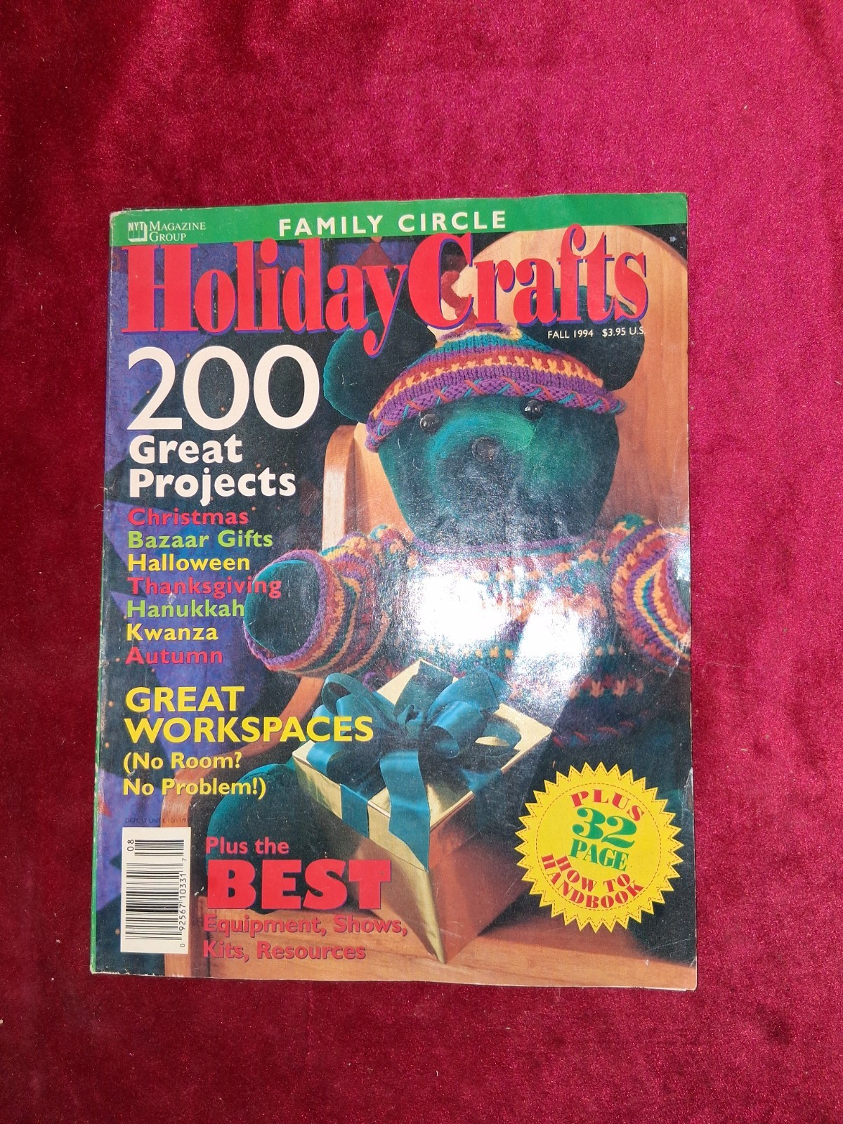 Vintage Family Circle Holiday Crafts Fall 1994 Magazine 200 Projects