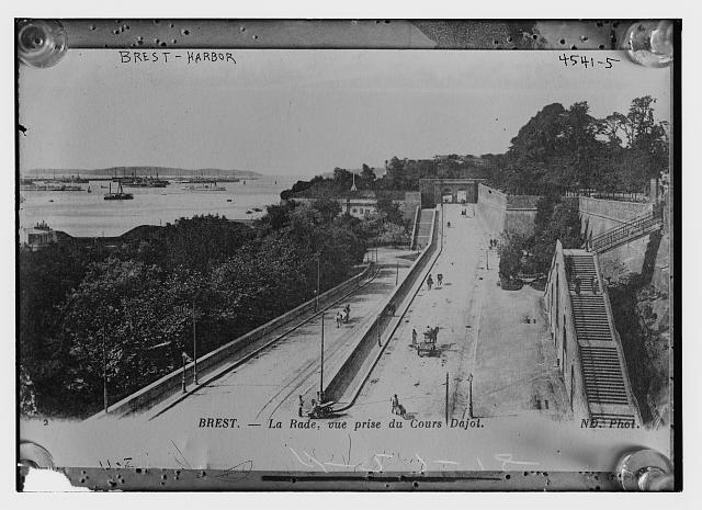 The Harbor At Brest France Historical Old Photo The Harbor At Brest France Historical Old Photo