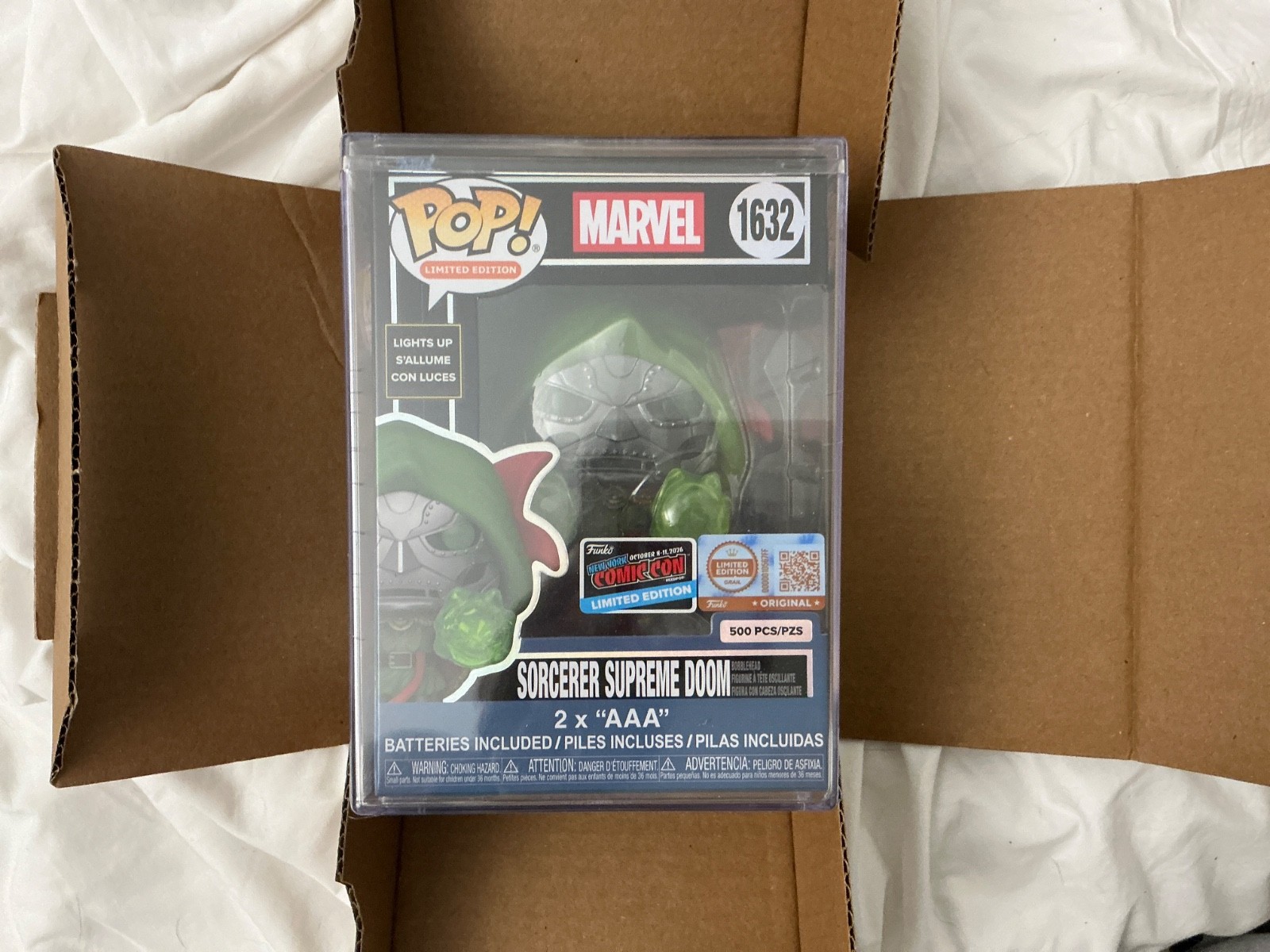 Funko Pop Marvel : Sorcerer Supreme Dr. Doom (Light Up) LE 500pc - NYCC 2026 Funko Pop Marvel : Sorcerer Supreme Dr. Doom (Light Up) LE 500pc - NYCC 2026