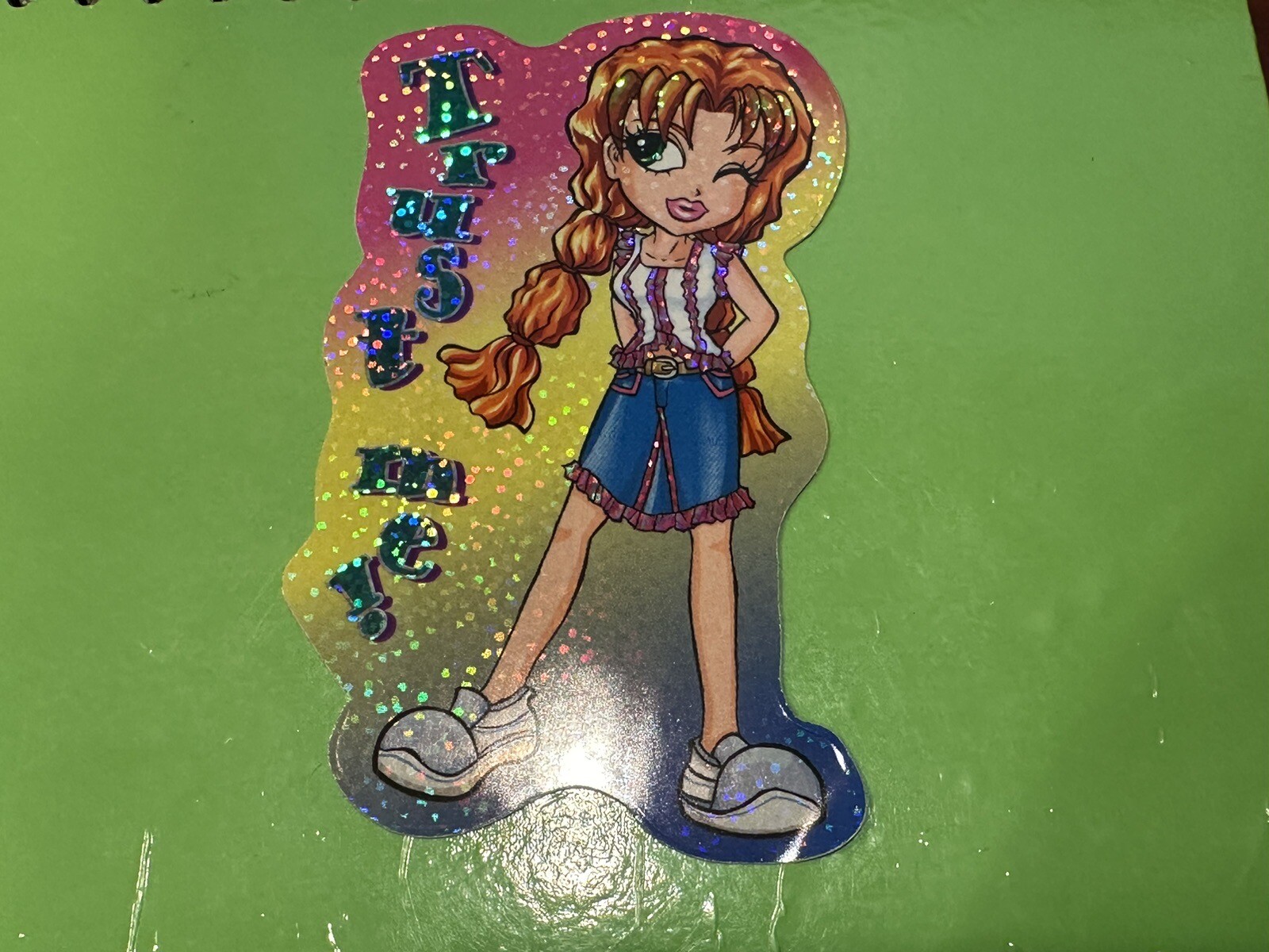Allstar Girls Y2K Holofoil Vending Sticker #21 of #21 (2004) "Trust Me" Allstar Girls Y2K Holofoil Vending Sticker #21 of #21 (2004) "Trust Me"
