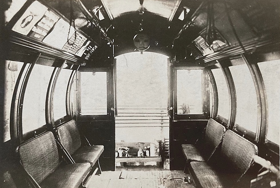 1898 Waterloo City Line Train Interior Jackson Sharp US Built Photo Postcard 1898 Waterloo City Line Train Interior Jackson Sharp US Built Photo Postcard