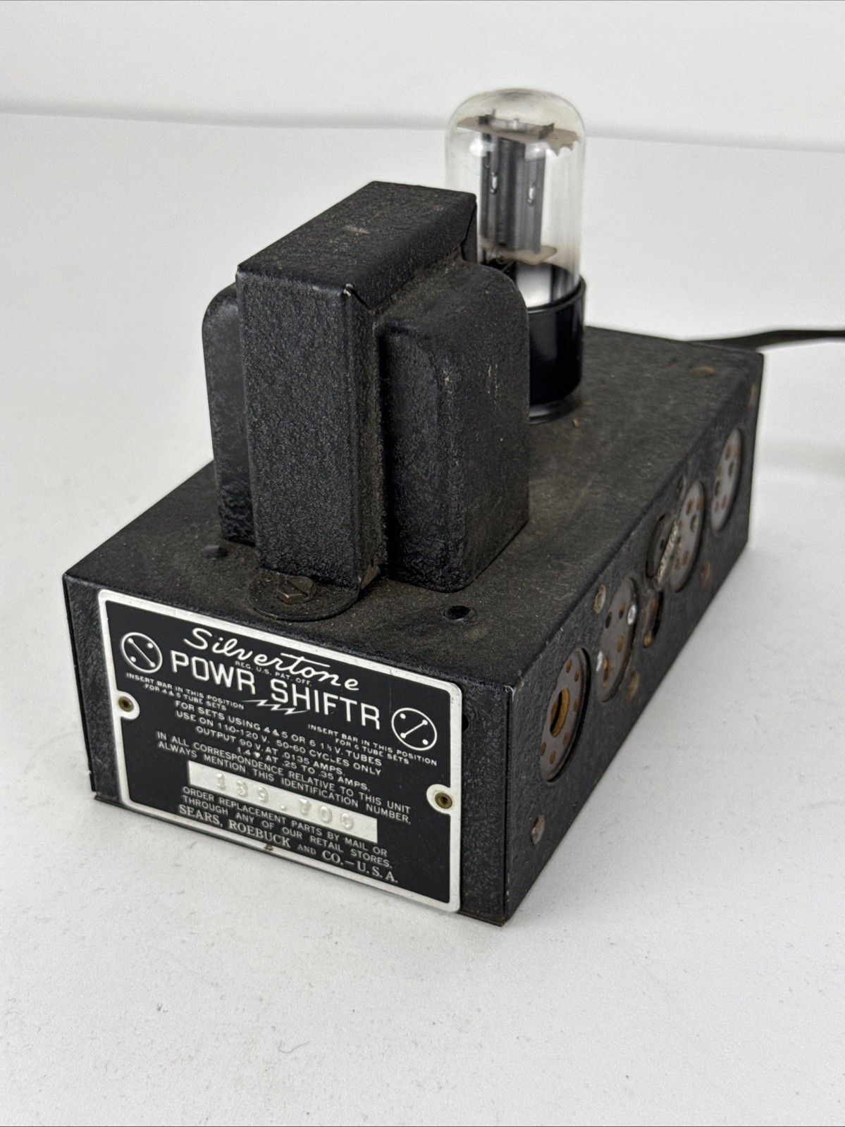 Antique Silvertone Powr Shiftr AC Adapter Power Supply Farm Radio Antique Silvertone Powr Shiftr AC Adapter Power Supply Farm Radio