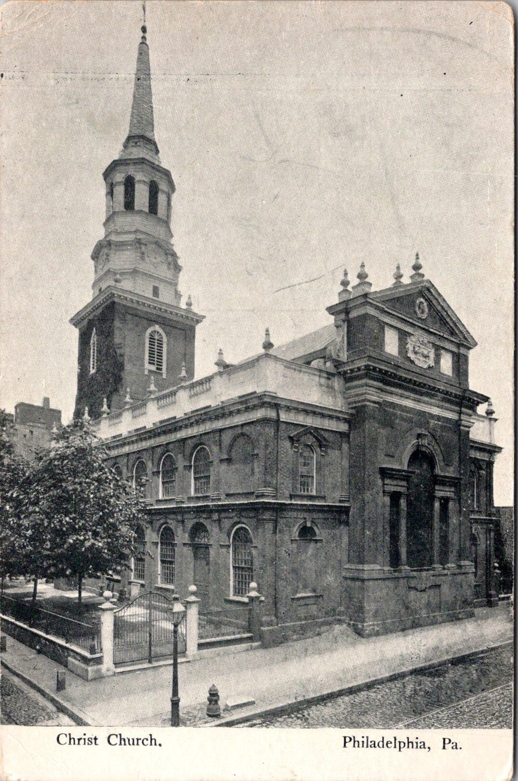 Christ Church Philadelphia PA Vintage Postcard 5PA13 Christ Church Philadelphia PA Vintage Postcard 5PA13