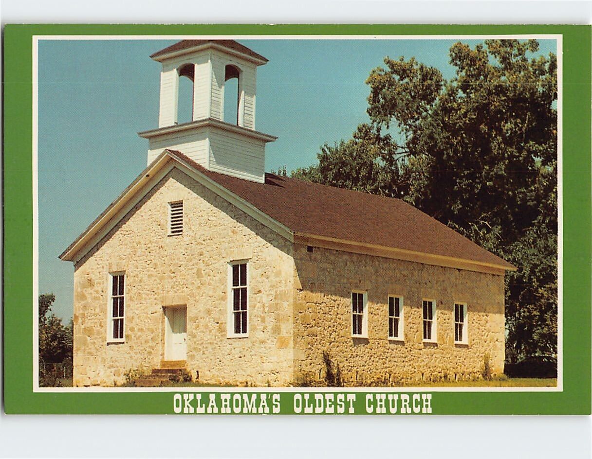 Postcard The Rock Church Oklahoma City Oklahoma USA