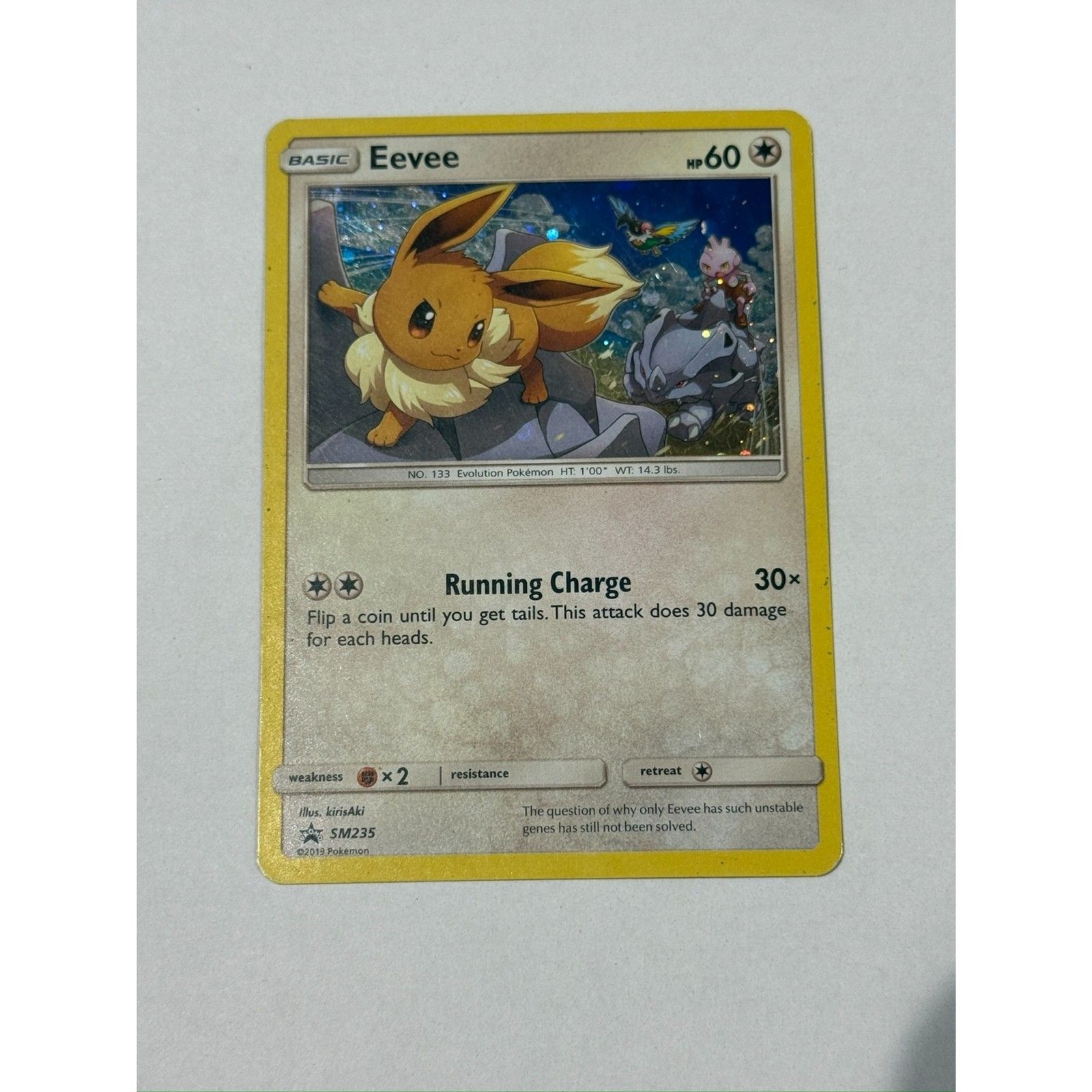 2019 Pokemon EEVEE #SM235 SM Black Star Promos Holo Colorless English 2019 Pokemon EEVEE #SM235 SM Black Star Promos Holo Colorless English