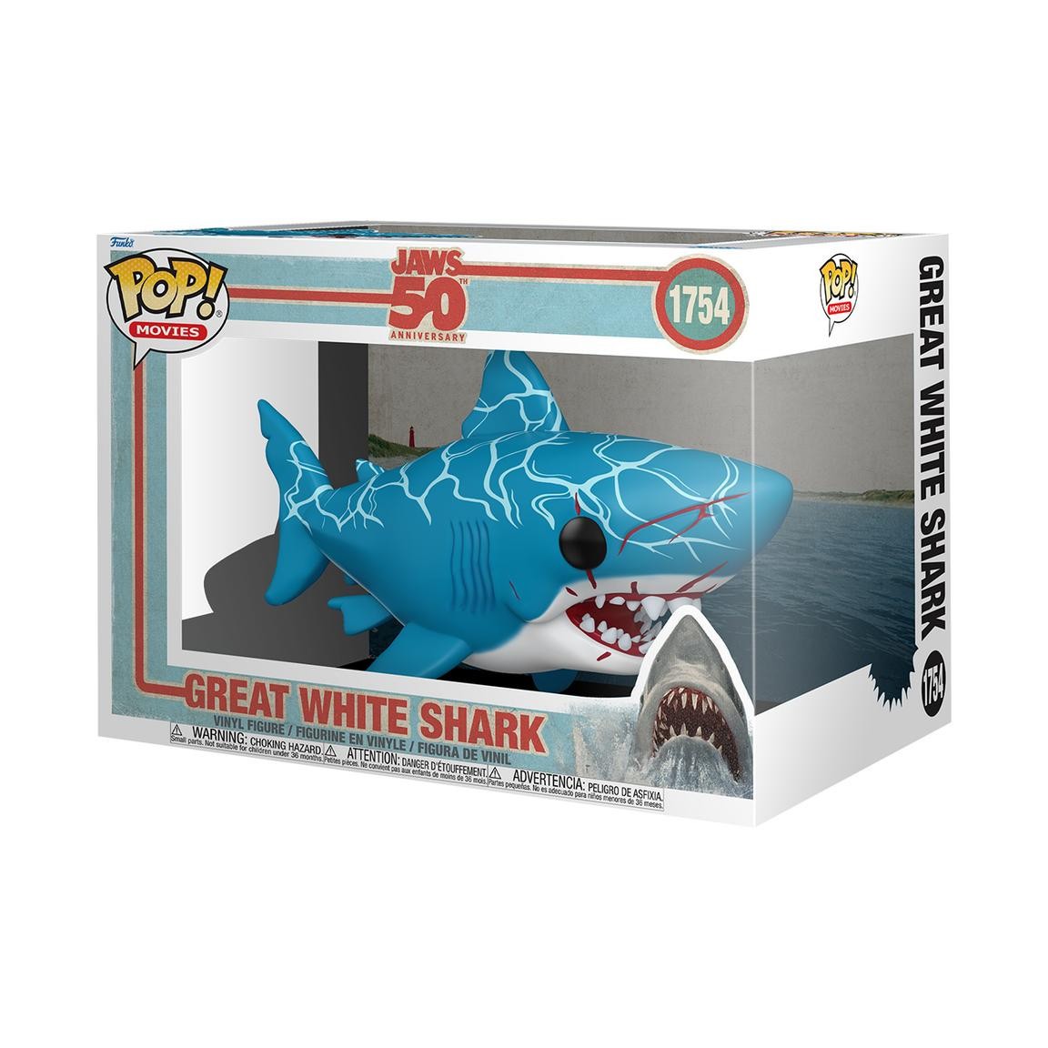 Funko Pop Movies Jaws Great White Shark 50th Anniversary #1754 Spielberg Funko Pop Movies Jaws Great White Shark 50th Anniversary #1754 Spielberg