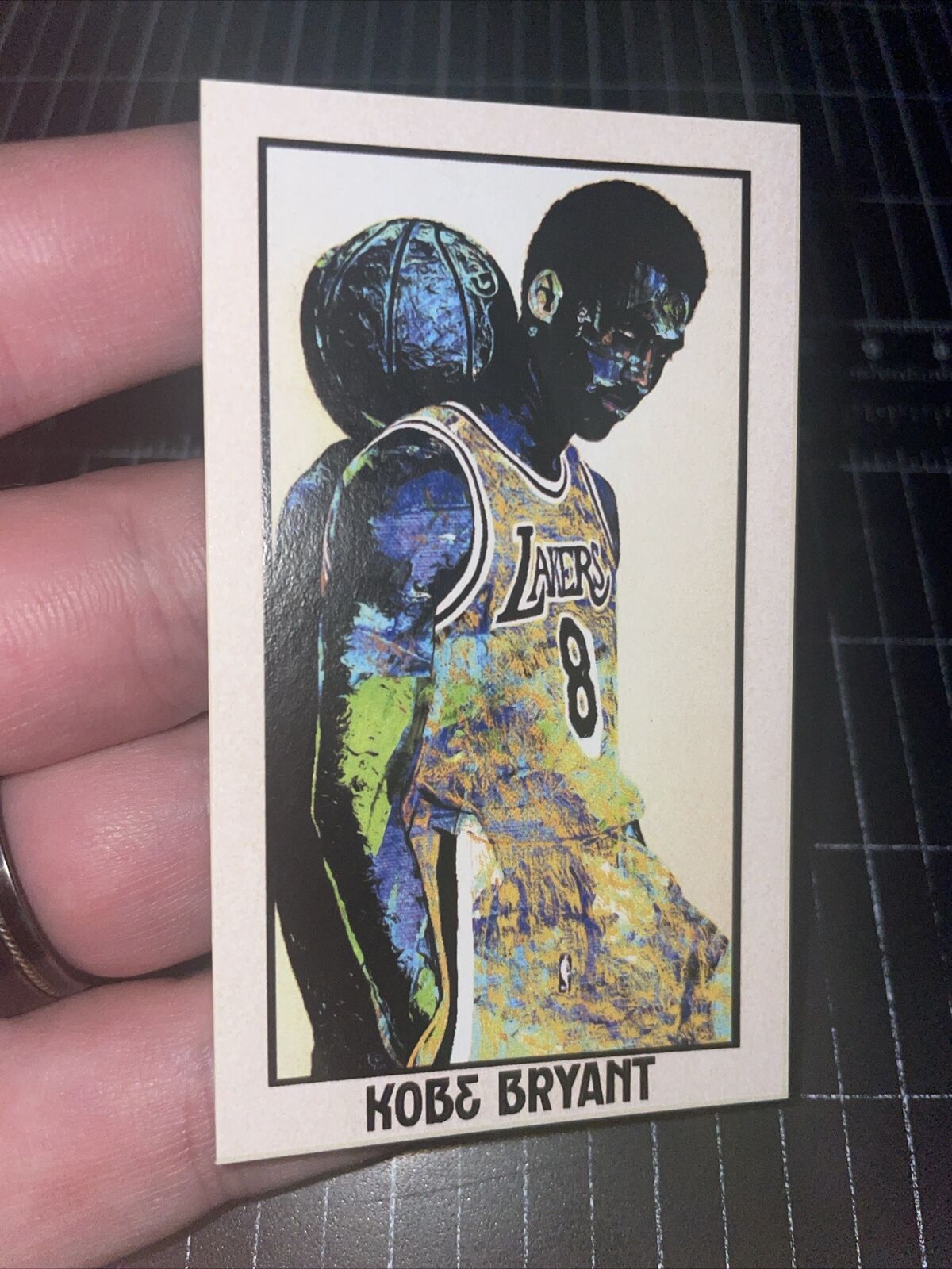 Kobe Bryant Custom Art Trading Card Numbered To 12 MPRINTS ART