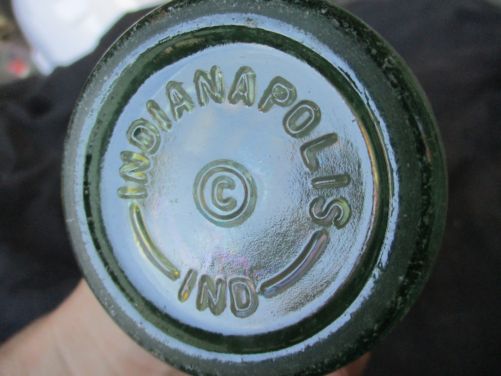 Vtg 1959 Coke 6 oz Coca Cola Glass Soda Bottle, INDIANAPOLIS, INDIANA