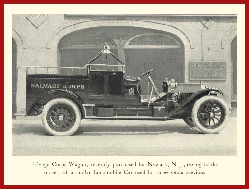 1912 Locomobile Newark, NJ Salvage Wagon NEW METAL SIGN: 12x16" & . 1912 Locomobile Newark, NJ Salvage Wagon NEW METAL SIGN: 12x16" & .