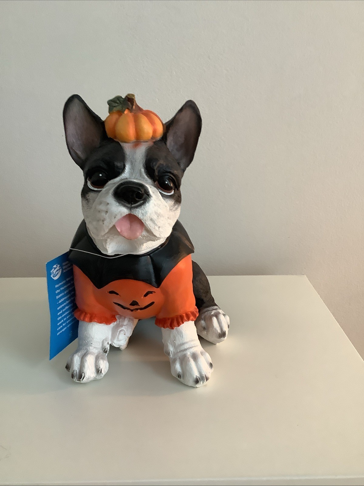 Halloween Boston Terrier/Frenchie The Humane Society Resin Statue Figurine Decor