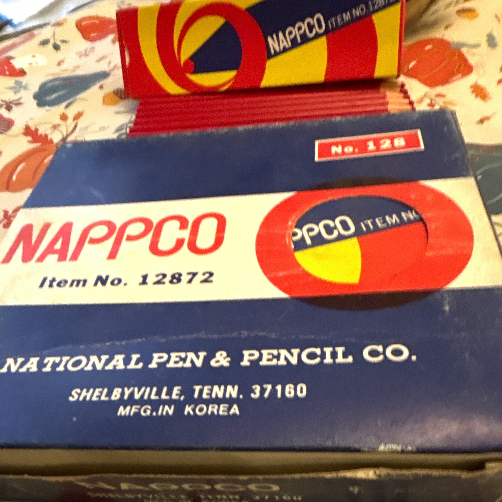 NAPPCO National Pen & Pencil Co. Pencil Box No. 128 , Vintage , 6 pk of 12 NAPPCO National Pen & Pencil Co. Pencil Box No. 128 , Vintage , 6 pk of 12