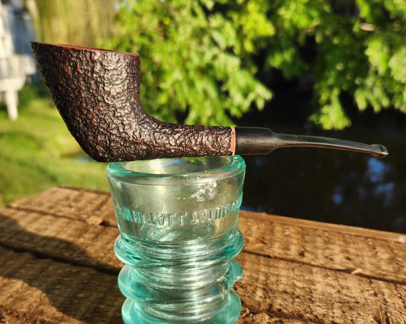 Vintage Savinelli Oscar 904 KS Rusticated Aged Briar Half-Bent Dublin/Yachtsman Vintage Savinelli Oscar 904 KS Rusticated Aged Briar Half-Bent Dublin/Yachtsman