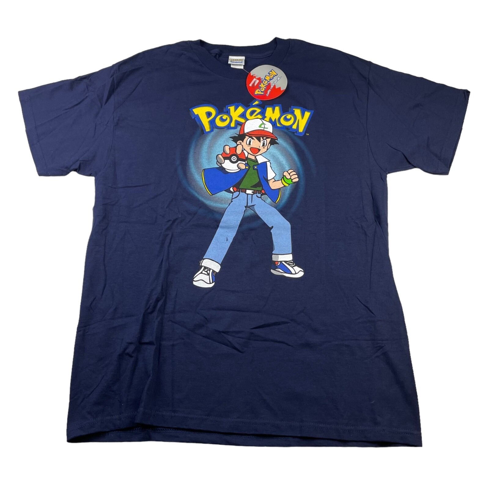 VTG NEW 1999 Pokemon Ask Ketchum Get The Power In Your Hands T-Shirt • Large VTG NEW 1999 Pokemon Ask Ketchum Get The Power In Your Hands T-Shirt • Large