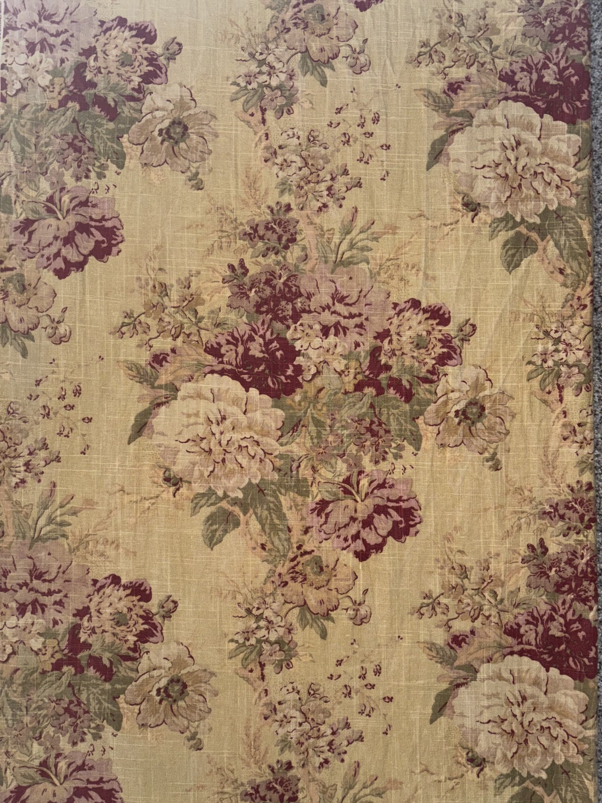 Vintage WAVERLY LINEN Fabric BALLAD BOUQUET 4.5YDS 52" Wide, Nice unused Vintage WAVERLY LINEN Fabric BALLAD BOUQUET 4.5YDS 52" Wide, Nice unused