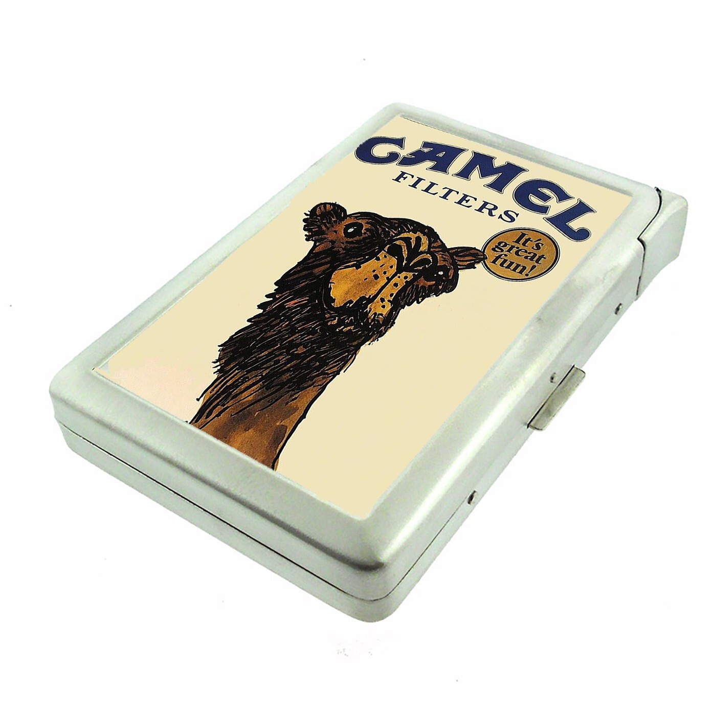 Vintage Turkish Cigarette Case with lighter ID Holder Wallet Vintage Turkish Cigarette Case with lighter ID Holder Wallet
