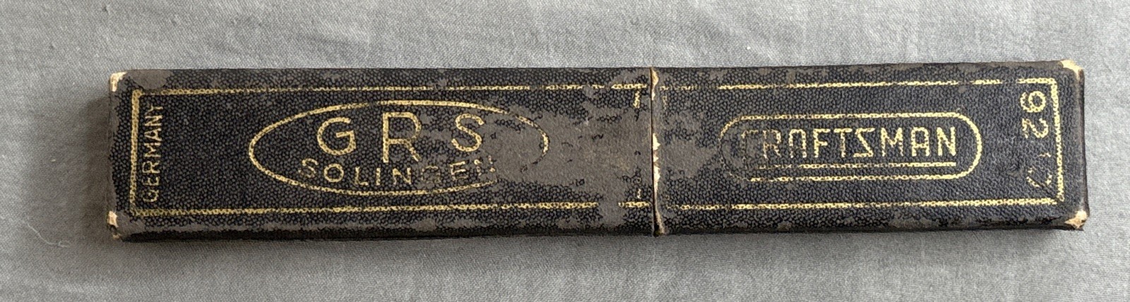 Antique GRS Solingen Craftsman 9210 Straight Razor Case Only