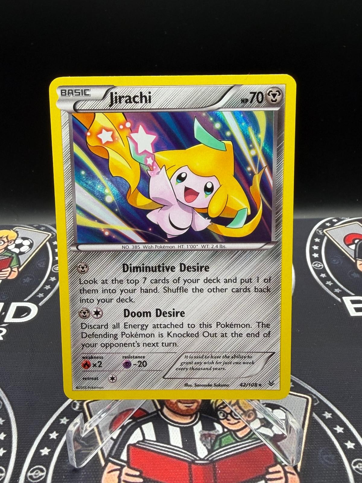 Jirachi 42/108 Roaring Skies ROS R Pokemon Jirachi 42/108 Roaring Skies ROS R Pokemon