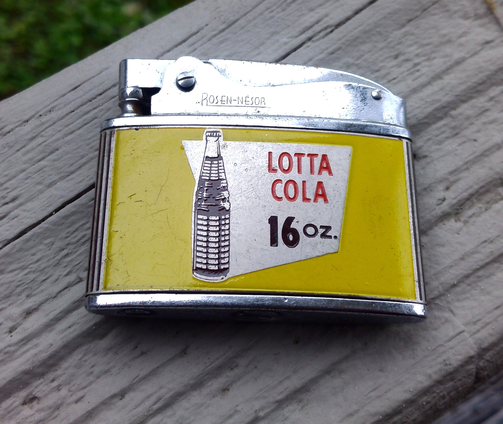 Vintage 1950s Lotta-Cola Advertising Lighter Rosen-Nesor Vintage 1950s Lotta-Cola Advertising Lighter Rosen-Nesor