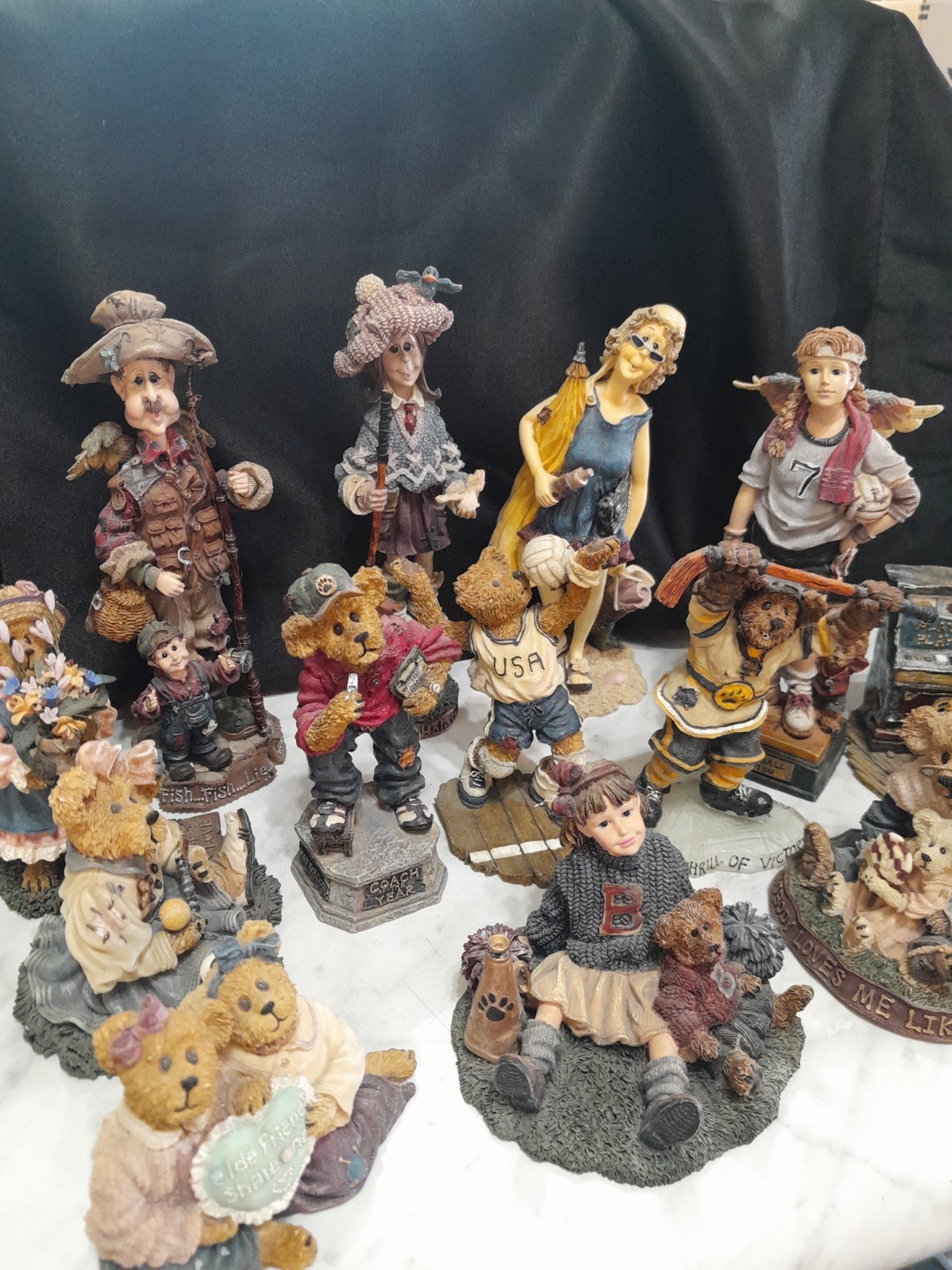 Boyds Bears & Friends Collection Lot Of 13 Folkstone Bearstone & Dollstone Nice Boyds Bears & Friends Collection Lot Of 13 Folkstone Bearstone & Dollstone Nice