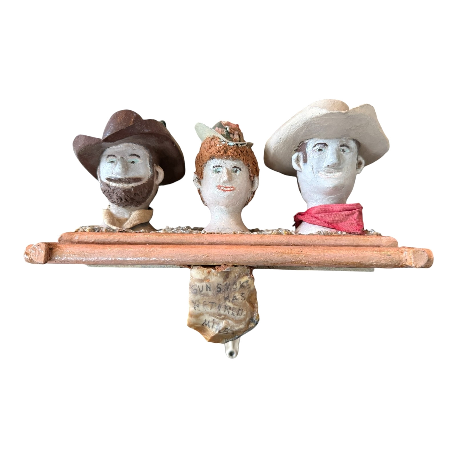 Vintage Gunsmoke Characters Hanging Shelf (Western Americana Decor) Vintage Gunsmoke Characters Hanging Shelf (Western Americana Decor)