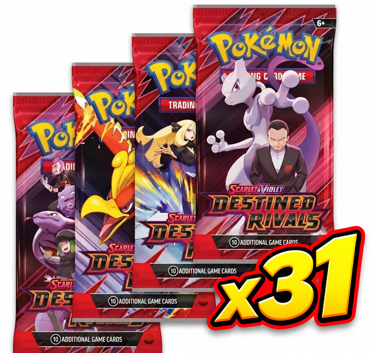 Pokemon TCG | Destined Rivals  Booster Packs x31 |  Sealed English | FAST SHIP✅