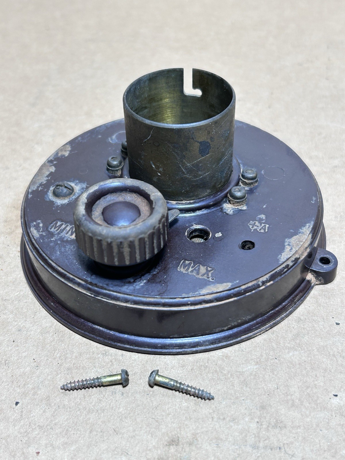 1920s Atwater Kent AK 1 Tube Island / Component With Original Mounting Screws