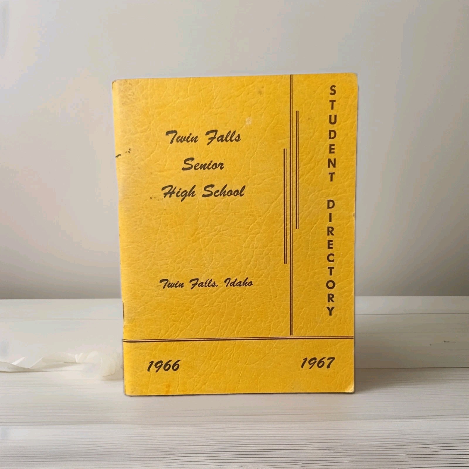 Vintage 1966 1967 Twin Falls High School Idaho Student Directory Ephemera Vintage 1966 1967 Twin Falls High School Idaho Student Directory Ephemera