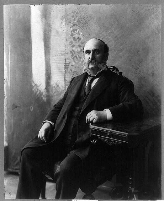 Photo:Ira D. Sankey c1895 Gospel Singer Composer Seated Portrait Photo:Ira D. Sankey c1895 Gospel Singer Composer Seated Portrait