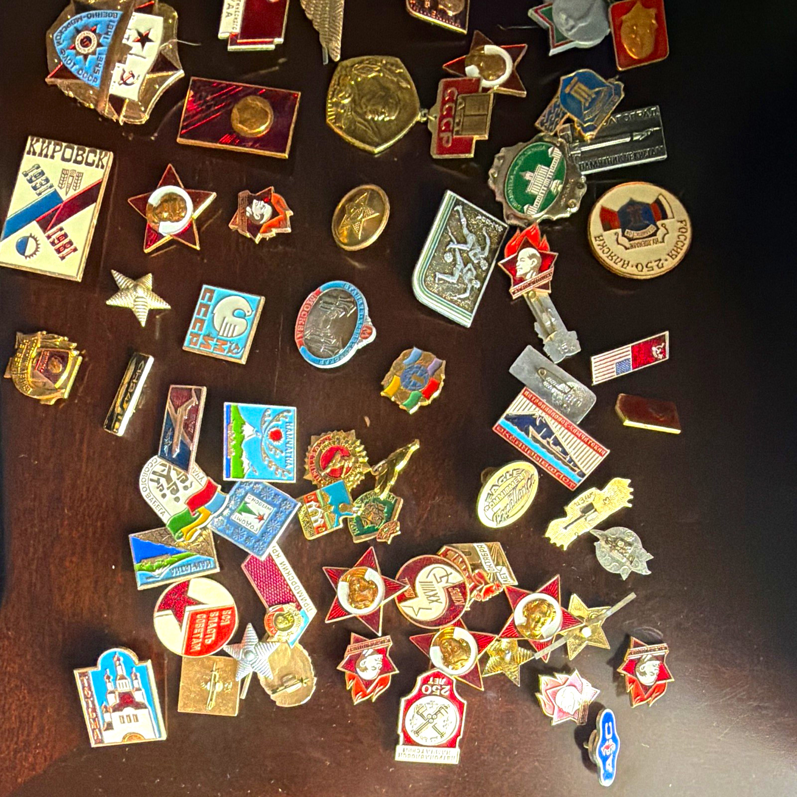 Soviet/USSR Enamel Pins & Badges Lot CCCP Lenin Stars Mixed Designs Soviet/USSR Enamel Pins & Badges Lot CCCP Lenin Stars Mixed Designs
