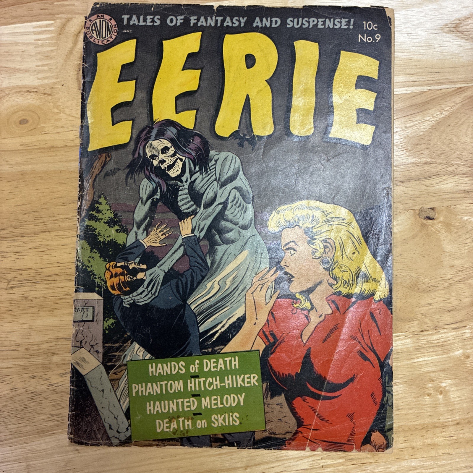 Eerie #9 - PCH Massive Headlights Cover Avon Comics Eerie #9 - PCH Massive Headlights Cover Avon Comics