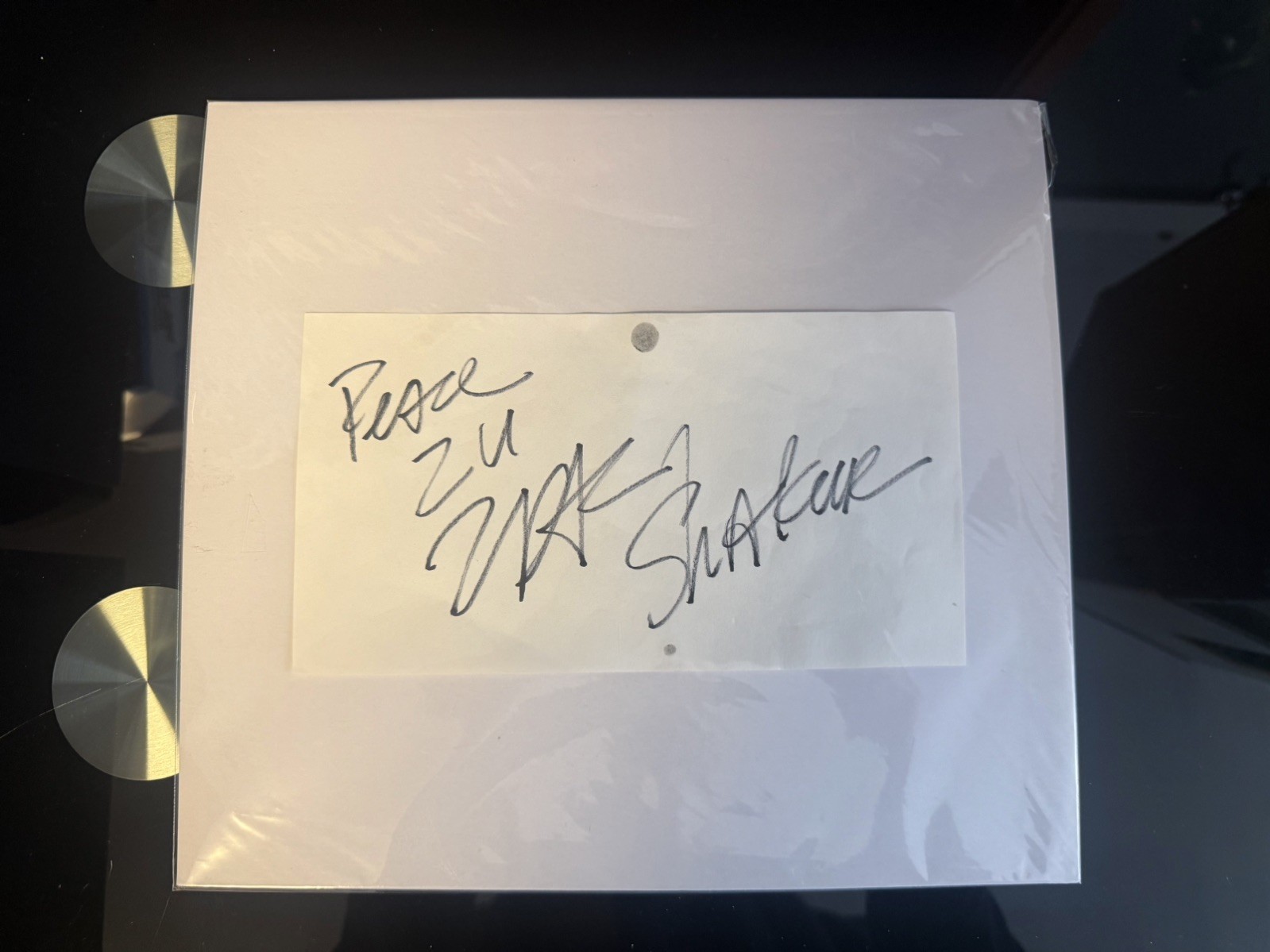 Original Tupac Shakur Autograph - Very Rare Original Tupac Shakur Autograph - Very Rare