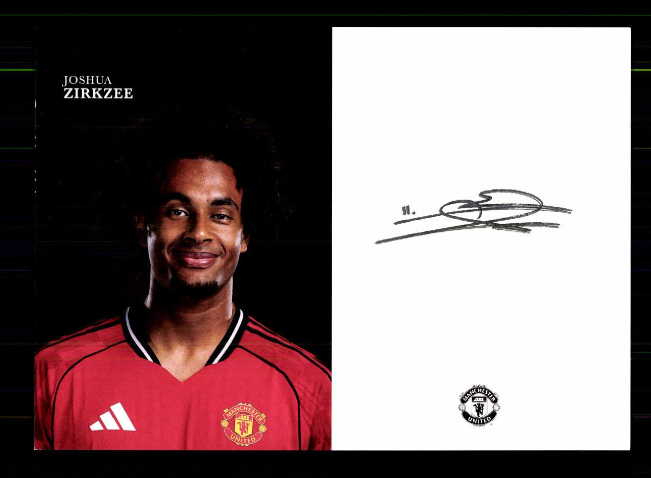 Joshua Zirkzee Autograph Card Manchester United 2025-26 Joshua Zirkzee Autograph Card Manchester United 2025-26