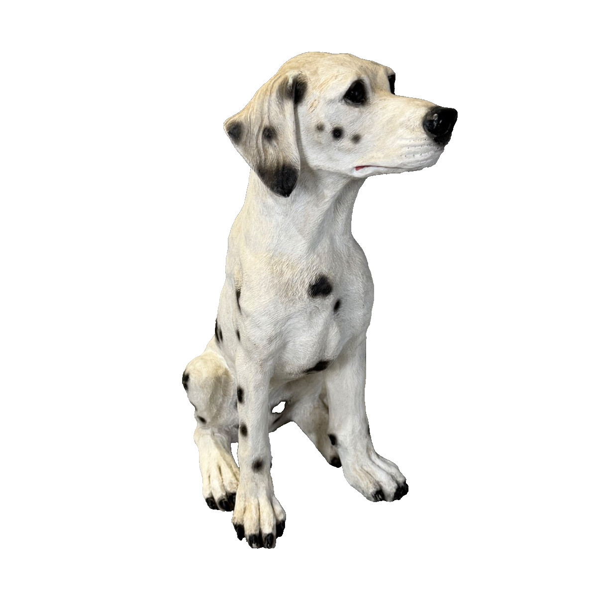 RARE Vintage 14" Tall Dalmatian Dog life Like Figurine Statue Wang International