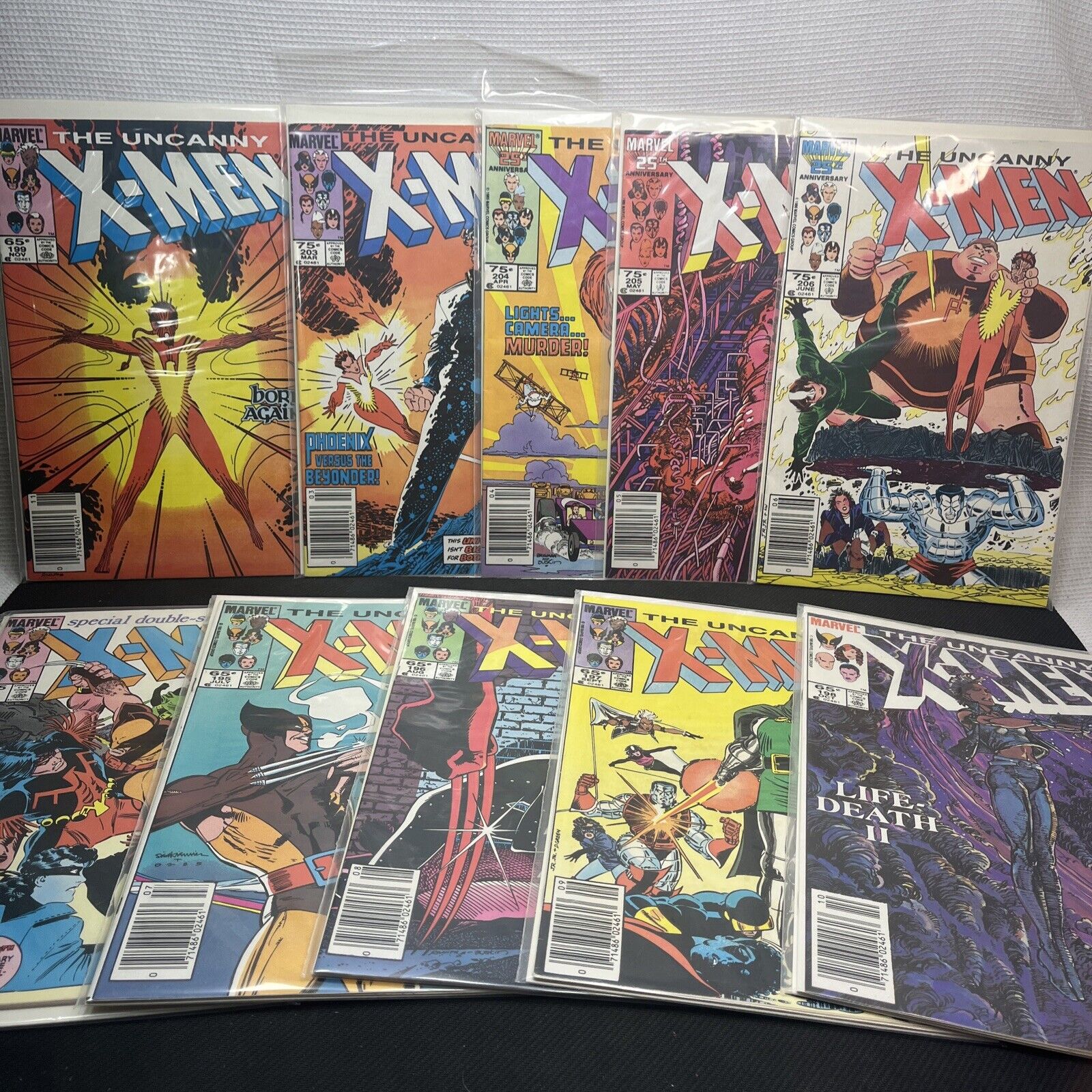 10 Issue Uncanny X-Men 193 195 196 197 198 199 203 204 205 206 News High Grade