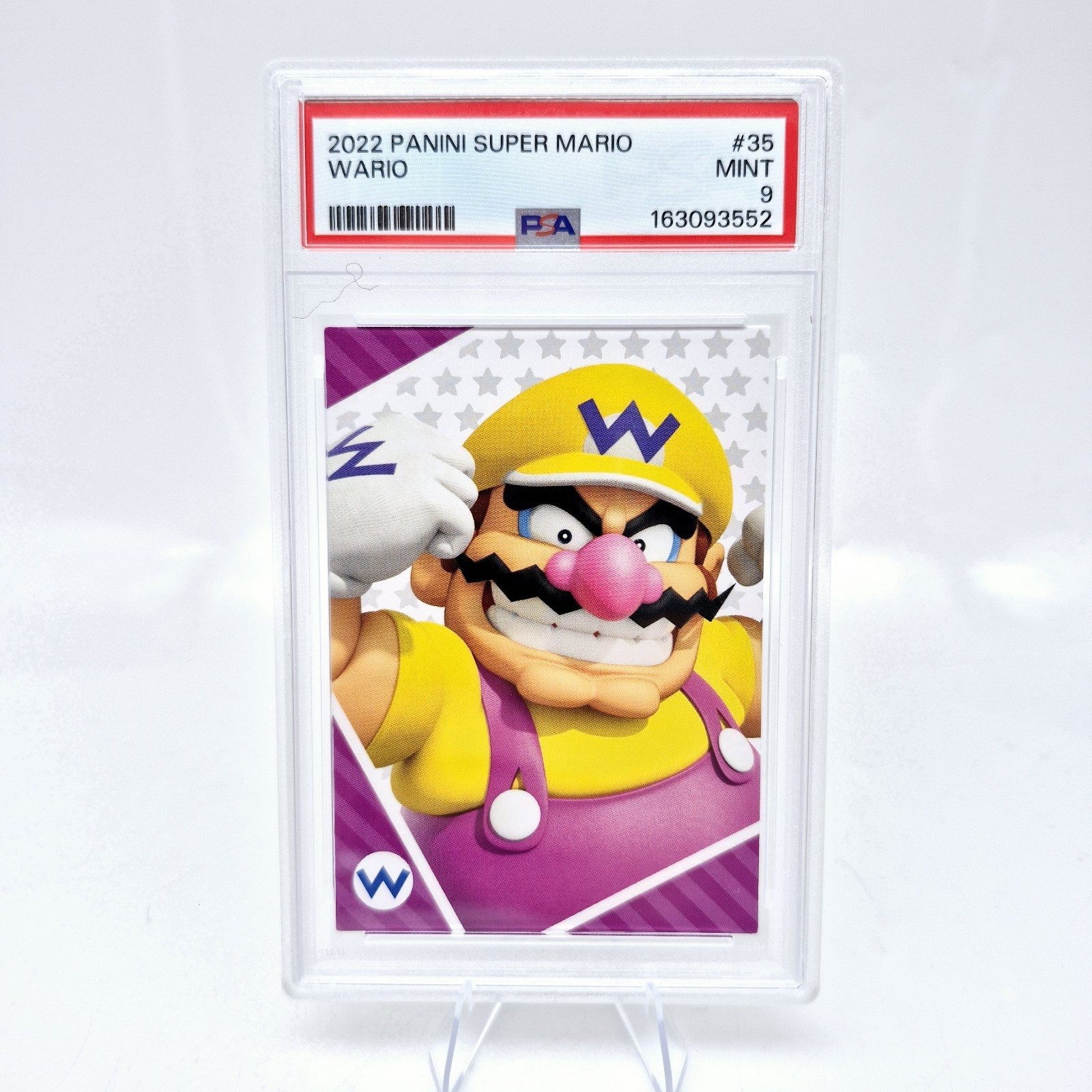 2022 Panini Nintendo Super Mario Wario #35 Character Card Close Up