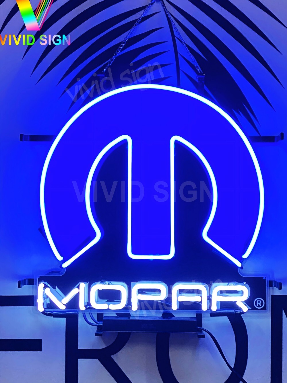 Custom Mopar Logo 20"x16" Neon Sign Lamp HD Vivid Printing Home Room Wall Decor