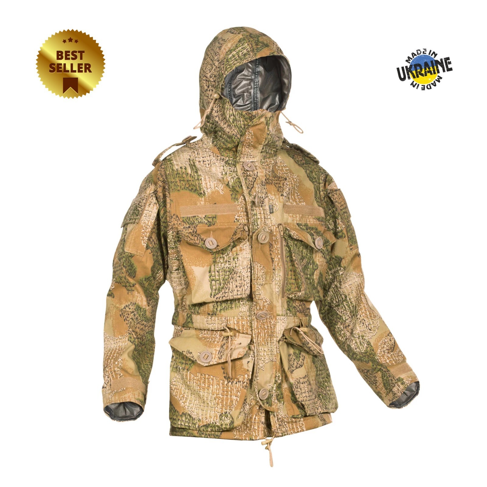 Ukraine PSWP Varan Camo Waterproof Field Jacket Smock XL Tactical Combat Coat Ukraine PSWP Varan Camo Waterproof Field Jacket Smock XL Tactical Combat Coat