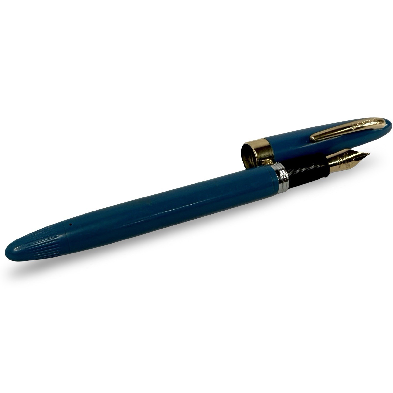 Vintage Sheaffer Admiral Touchdown Fountain Pen Persian Blue 14K Gold Nib USA Vintage Sheaffer Admiral Touchdown Fountain Pen Persian Blue 14K Gold Nib USA